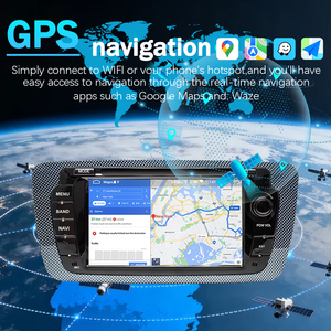 Para Seat <span class=keywords><strong>Ibiza</strong></span> (2009-2013) Unidad Principal con Pantalla Táctil <span class=keywords><strong>de</strong></span> 7 Pulgadas, con CarPlay Inalámbrico y Android Auto, Navegación GPS, Radio Multimedia para Automóvil - Product Image 4