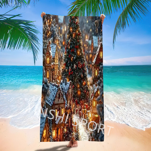 Toalla <span class=keywords><strong>de</strong></span> microfibra con estampado <span class=keywords><strong>de</strong></span> <span class=keywords><strong>personajes</strong></span> <span class=keywords><strong>de</strong></span> Navidad al por mayor, toalla <span class=keywords><strong>de</strong></span> playa <span class=keywords><strong>de</strong></span> baño para niños sin arena - Product Image 3
