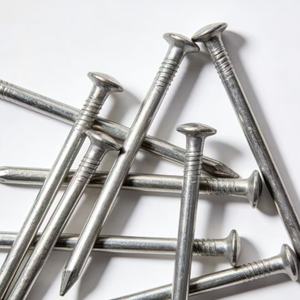 Clavos sin cabeza galvanizados de grado industrial con vástago liso y anillo para uso en construcción - Product Image 2