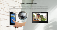 Sistema de Videoportero IP con Tablet Android Tuya Smart Life de 7 Pulgadas, Monitor Interior de 720P, Videoportero con Garantía de 24 Meses
