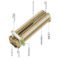 Barre de court-circuit à double couche en laiton série SAK connexion à 10 positions adaptateur Q10 DK4Q/35 vis AKZ4 borne de Rail Din