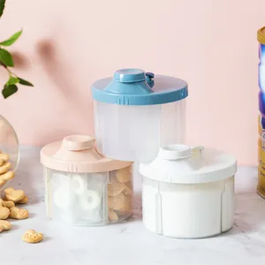 4 Grid Tragbare Aufbewahrung sbox für Babynahrung Essential Cereal Infant Milk Powder Box Kleinkind fächer Snacks Container