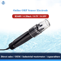 Capteur ORP RS485 avec certificat CE, capteur de pH pour piscine, capteurs de qualité de l'eau de piscine, sonde d'électrode pour l'eau