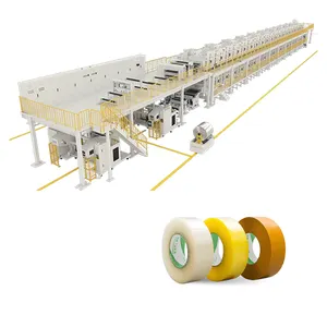 Yüksek kaliteli özel bant kaplama makinesi Polyester Film bant laminasyon PET kauçuk akrilik yapıştırıcılı kaplama makinesi