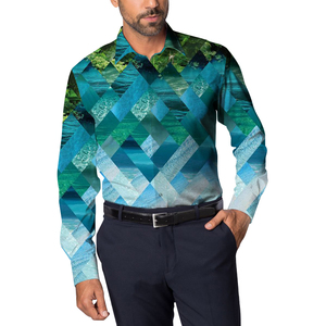<span class=keywords><strong>Chemise</strong></span> habillée pour <span class=keywords><strong>homme</strong></span>, motif floral paisley, finition mate métallique, manches longues, boutonnée, style vintage années <span class=keywords><strong>70</strong></span>, costumes de fête - Product Image 4