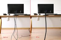 Protector de Cable de 25 pies-1/4 pulgadas, tubo de telar de alambre, manga negra, funda dividida para Cable de alimentación USB, Cable de Audio y vídeo