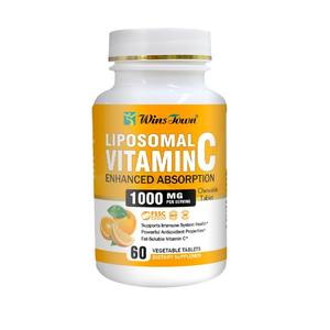 Comprimés de Vitamine C Liposomale à Croquer, Végétaliens, 60 Unités, Soutien Immunitaire, Antioxydant, Haute Absorption pour la Santé, pour Distributeurs - Product Image 5