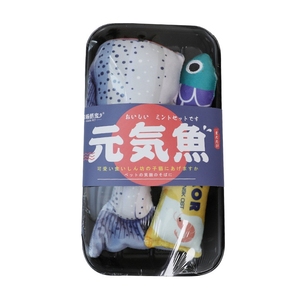 Juego de pescado de marisco realista de diseño único, Material de felpa, hierba gatera rellena, lindos juguetes para masticar gatos para jugar con gatos - Product Image 1