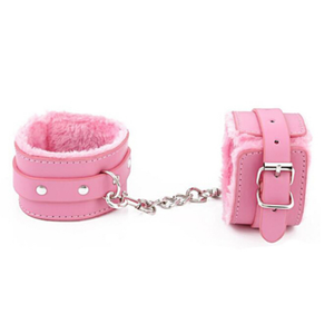 Peluş yetişkin oyuncaklar ayarlanabilir çift yetişkin PU deri esaret kısıtlama SM ürünleri kelepçe ile Bdsm seks oyuncakları kelepçe köle - Product Image 3