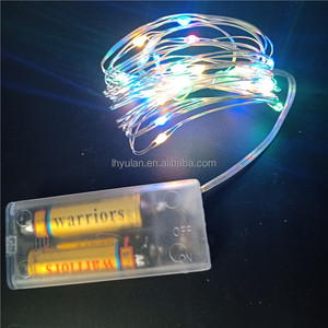 <span class=keywords><strong>Guirlande</strong></span> lumineuse <span class=keywords><strong>LED</strong></span> miniature <span class=keywords><strong>à</strong></span> piles AA, blanc chaud, fil de cuivre, 3m 5m 10m IP20, pour décorations de Noël intérieures - Product Image 6
