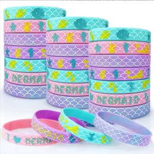 Siliconen Armbanden Custom Multi-Color Polsbandjes Volwassen Kinderen Cadeau Zacht Rubber Armband Aanpasbare Armbanden