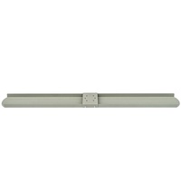 Raclette à double tranchant avec support, extrémités arrondies, 36/48/60 x 6 pouces, pour béton, construction en magnésium