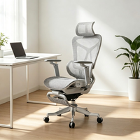 Chaise en maille haut de gamme avec mécanisme de commande à fil à 5 positions, chaise de bureau ergonomique de classe 4