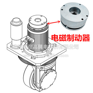 Conjunto de Freno de Volante AGV BFK457 08 24 42V 8Nm con Freno de Seguridad por Corte de Energía para Automatización Industrial - Product Image 5