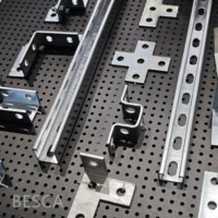 Profilé en acier perforé en forme de C de 1-5/8'' x 13/16''