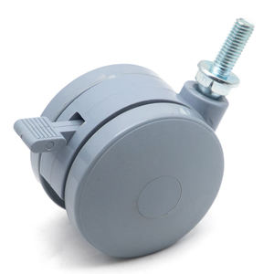 Juego de 4 ruedas para carretilla industrial de placa de acero ultraresistentes y engrosadas, con rodamientos dobles de precisión y superficie suave al tacto - Product Image 2