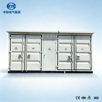 Gabinete de almacenamiento de batería Industrial comercial 480V 440V 110V 380V Salida Sistema solar fuera de la red Sistema de almacenamiento de energía de refrigeración por aire