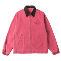 Veste en tissu brodé de haute qualité personnalisée, veste en coton French Terry pour homme, pour le printemps