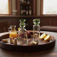 Verre à boisson rétro médiéval en verre perlé pour champagne, vin rouge, boissons froides et vin de fruits