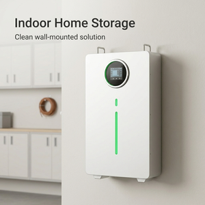 Wall Mounted LiFePO4 Lithium <b>Battery</b> 51.2V 100Ah 5.12kWh Home <b>Backup</b> Power for Solar ESS LCD Optional CAN RS485 Solar <b>Battery</b> - Product Image 4