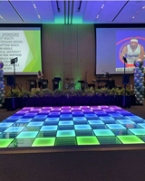 Портативные магнитные 3D LED-плитки для танцпола, соединяющиеся в панели, водонепроницаемые IP65, для свадеб, ночных клубов, вечеринок, мероприятий на открытом воздухе, аренды