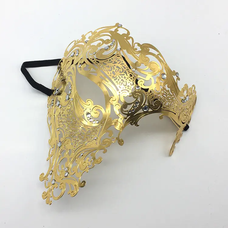 Prodotto di vendita caldo maschera festa maschera veneziana in metallo Masquerade Ball Mask