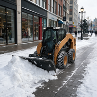 Kompaktlader-Schneeschieber-Anbaugerät für Flughafen-Straßenreinigung mit Hochleistungsrahmen für Globale Händler