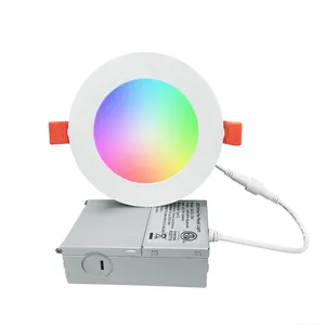 DANS 16 million and 2700-6500K Color changing Timer Schedule Settings 6inch 12Watts RGBCW Smart LED Pot Light