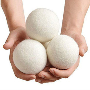 Adoucisseur réutilisable de nouvelle-zélande 100% boules de lavage biologique boules de séchage en <span class=keywords><strong>laine</strong></span> feutrée pour Machine à laver - Product Image 3