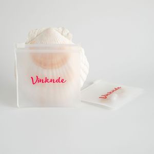 Sacs de rangement pour bijoux Vinknde, transparents, givrés, avec fermeture éclair, rectangulaires, en EVA, anti-poussière, portables pour boucles d'oreilles, bracelets - Product Image 4