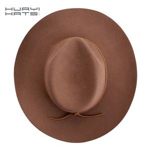 قبعات نسائية قبعات الكنيسة حافة الرجل الرجل سادة صوف عالية الجودة قبعات واسعة - Product Image 3