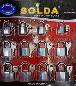 समोओ चीन चीन कारखाने सस्ते लोकप्रिय थोक लौह पैडलॉक 3 कुंजी स्व-भंडारण दरवाजा कार्गो सेट के लिए एंटी-चोरी - Product Image 1