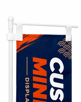 Drapeaux miniatures Nobori publicitaires personnalisés en polyester 100D 10x30cm 2023 pour le commerce, bannières de course, drapeaux de bureau Nobori