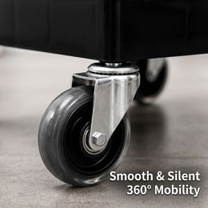 Carrello Professionale <span class=keywords><strong>a</strong></span> 5 Ripiani per Salone con Porta Extension, Carrello Estetista ad Alta Capacità con Ruote Silenziose per Parrucchieri - Product Image 3