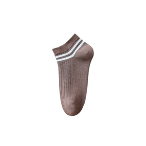 Chaussettes de cheville pour femmes en coton solide, jetables, à motif numérique fantaisie, tricotées, antibactériennes, vente en gros en Chine pour le printemps - Product Image 1
