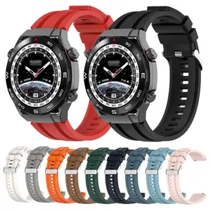 Watch Accessories Rubber Smart Watch Strap For Huawei Ultimate 22mm Silicone Bracelets Watchband Wrist Bands