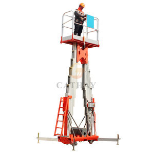 Plate-forme élévatrice électrique en aluminium à double mât manuel <span class=keywords><strong>de</strong></span> 8m 10m 12m 14m - Product Image 6