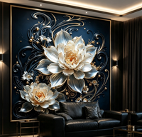 Panneau mural imprimé en 3D UV, plaque décorative en PVC marbré en relief, revêtement mural intérieur imperméable pour la décoration de la maison