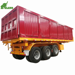 Semi-remorque <span class=keywords><strong>benne</strong></span> basculante <span class=keywords><strong>agricole</strong></span> de type fourgon porte-conteneurs 3/4 <span class=keywords><strong>essieux</strong></span> 80 tonnes - Product Image 2