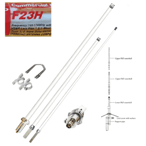 เสาอากาศไฟเบอร์กลาสแบบ Omni VHF รุ่น F22 F23 F23H 144-174MHz ความยาว 3.2ม. 4.5ม. 5.2ม. สำหรับสถานีฐาน - Product Image 1