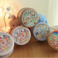 Vente chaude Personnalisé Vide En Métal Boîte Ronde Décorative Cadeau Boîte pour Thé Emballage Étain En Gros Fer Pot En Étain