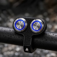 Juego de Luces LED Estroboscópicas para Bicicleta Eléctrica, 20W, Totalmente Metálicas, Resistentes al Agua IP68, con Batería, para E-Bike