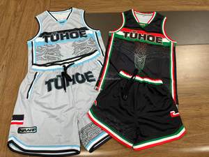 Tinh Khiết Tuhoe Tùy Chỉnh Bán Buôn Thăng Hoa In 100% Polyester Lưới Đội Trẻ Em Dành Cho Người Lớn Mens Bóng Rổ Jersey Đồng Phục SINClet - Product Image 4