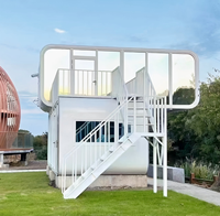 Kiosque à café portable de 20 pieds, boutique modulaire préfabriquée haut de gamme avec fenêtres panoramiques, cabine Apple, café en plein air, bar à thé