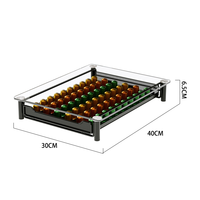 Tiroir de rangement pour capsules de café en verre visible de luxe de qualité supérieure