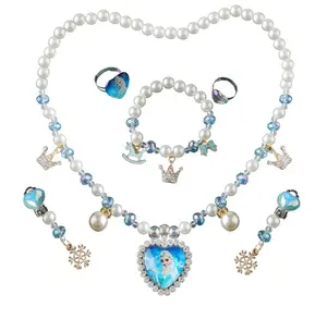 New hot sale imitation pearl necklace bracelet earring set