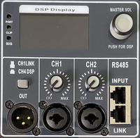 CQ380 Processeur audio multifonction personnalisé pour voiture et maison, classe D, 2 entrées 4 sorties, fréquence d'échantillonnage 96kHz, FIR 1024, amplificateur DSP 24 bits