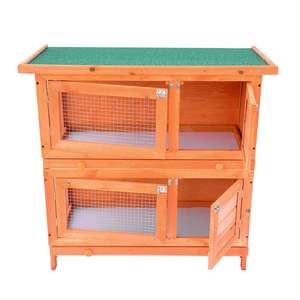 Produits pour animaux de compagnie, fabrication OEM, <span class=keywords><strong>cages</strong></span> à lapins, <span class=keywords><strong>cages</strong></span> à lapins en bois faites à la main, fabriquées en Chine - Product Image 4
