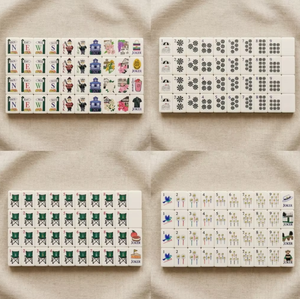 <span class=keywords><strong>Juego</strong></span> de Mahjong y <span class=keywords><strong>Ludo</strong></span> Palm Royale, <span class=keywords><strong>Juego</strong></span> de Acrílico Ecológico de 4 Capas para Niños, Edición Tropical, Rosa, Verde, Blanco, Transparente, Social Club - Product Image 2