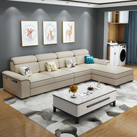 Canapé en L de haute qualité, multifonctionnel, au design simple, ensemble de canapés modernes et luxueux, meubles pour salon